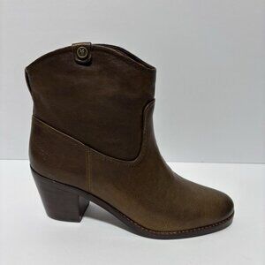 Frye Women’s Jolene Pull On Short Boots Brown Leather, Size 8.5 M